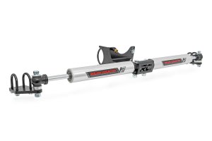 Ford F-350 Super Duty Steering Stabilizer - Front - Rough Country - V2, Dual, 2-8 Inch Lift - '05-'23 Ford F-350 Super Duty Steering Stabilizer - Front - Rough Country - V2, Dual, 2-8 Inch Lift - '05-'23